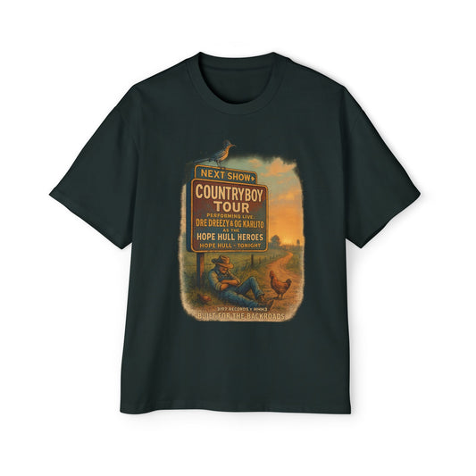 3197xHHH3 - Retro Country Tour Oversized Tee Vintage Graphic