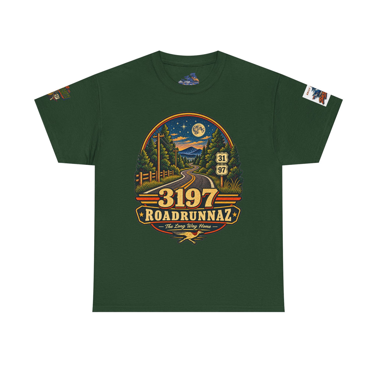 '3197 Roadrunnaz: The Long Way Home' Scenic Road Vintage Graphic Tee
