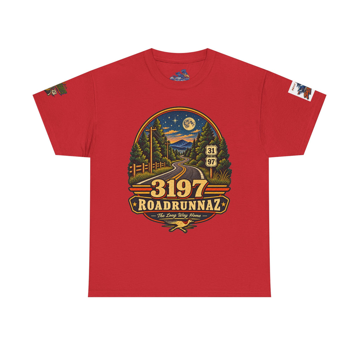 '3197 Roadrunnaz: The Long Way Home' Scenic Road Vintage Graphic Tee